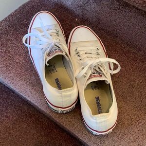 White All Star Converse Size men’s 8 women’s 11